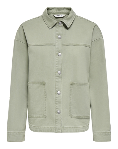 Only - ONLLara Denim Shacket Jakke - Laurel Wreath